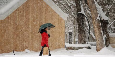 下了一场雪电动车没气了